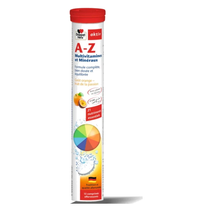 A-Z Multivitamin + minerals, 15 effervescent tablets