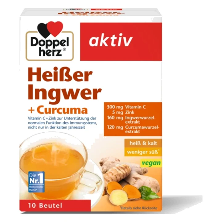 Hot drink — ginger + turmeric