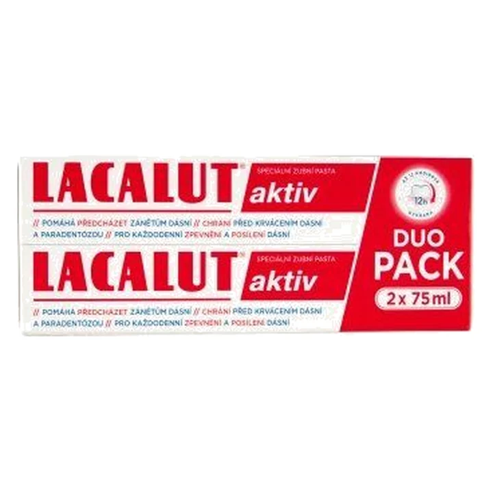 Lacalut Aktiv speciální zubní pasta 2 x 75ml