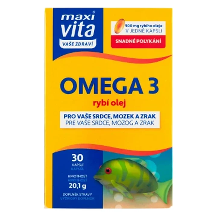 Maxi Vita Omega-3 рыбий жир, 30 капсул