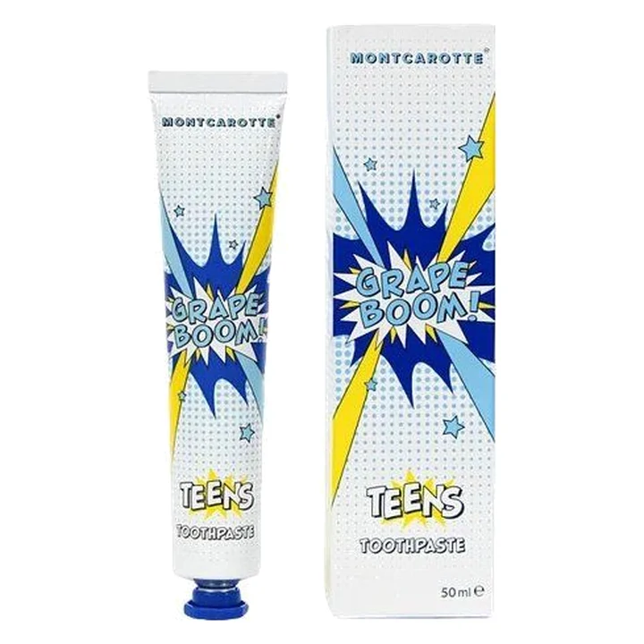 Zubní pasta pro teenagery Montcarotte, příchuť hroznové víno, 50 ml