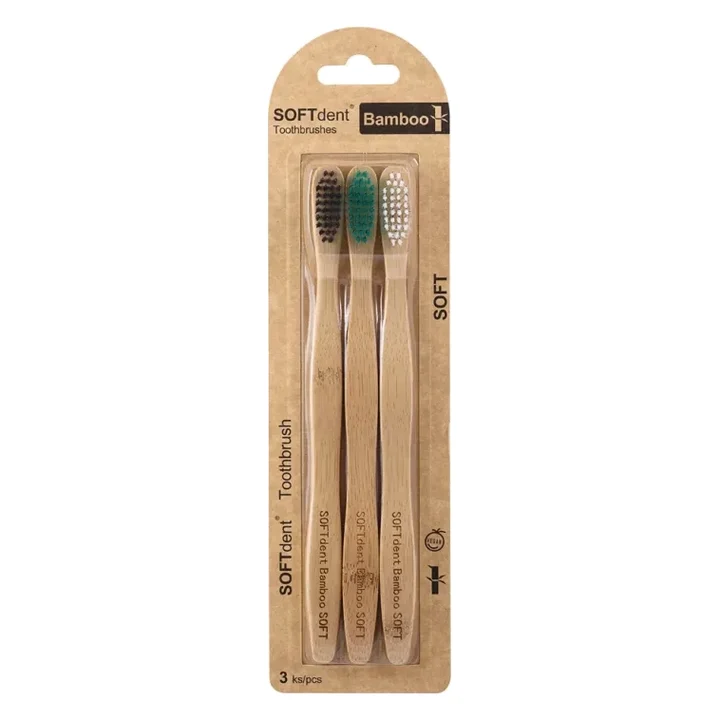Zubní kartáčky Bamboo SOFT 3 ks